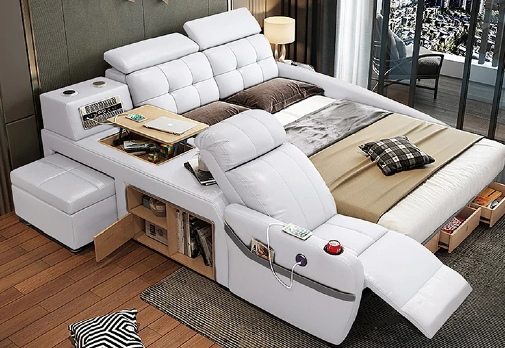 tech-friendly multifunctional couch bed combo